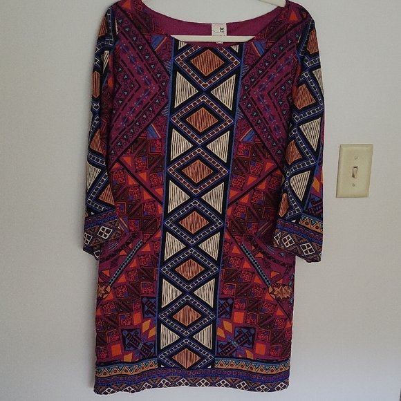 Pink Owl Quirky Sheath Dress Sz M - Picture 2 of 7